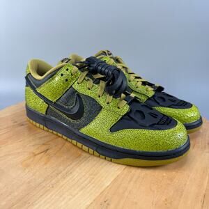 Nike Dunk Low Retro QS Men’s Size 13 Halloween Skull Bright Cactus HV6103-300